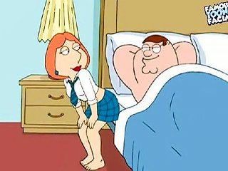 Peter And Lois Griffin From Family Guy Engaging In Sexual Activity